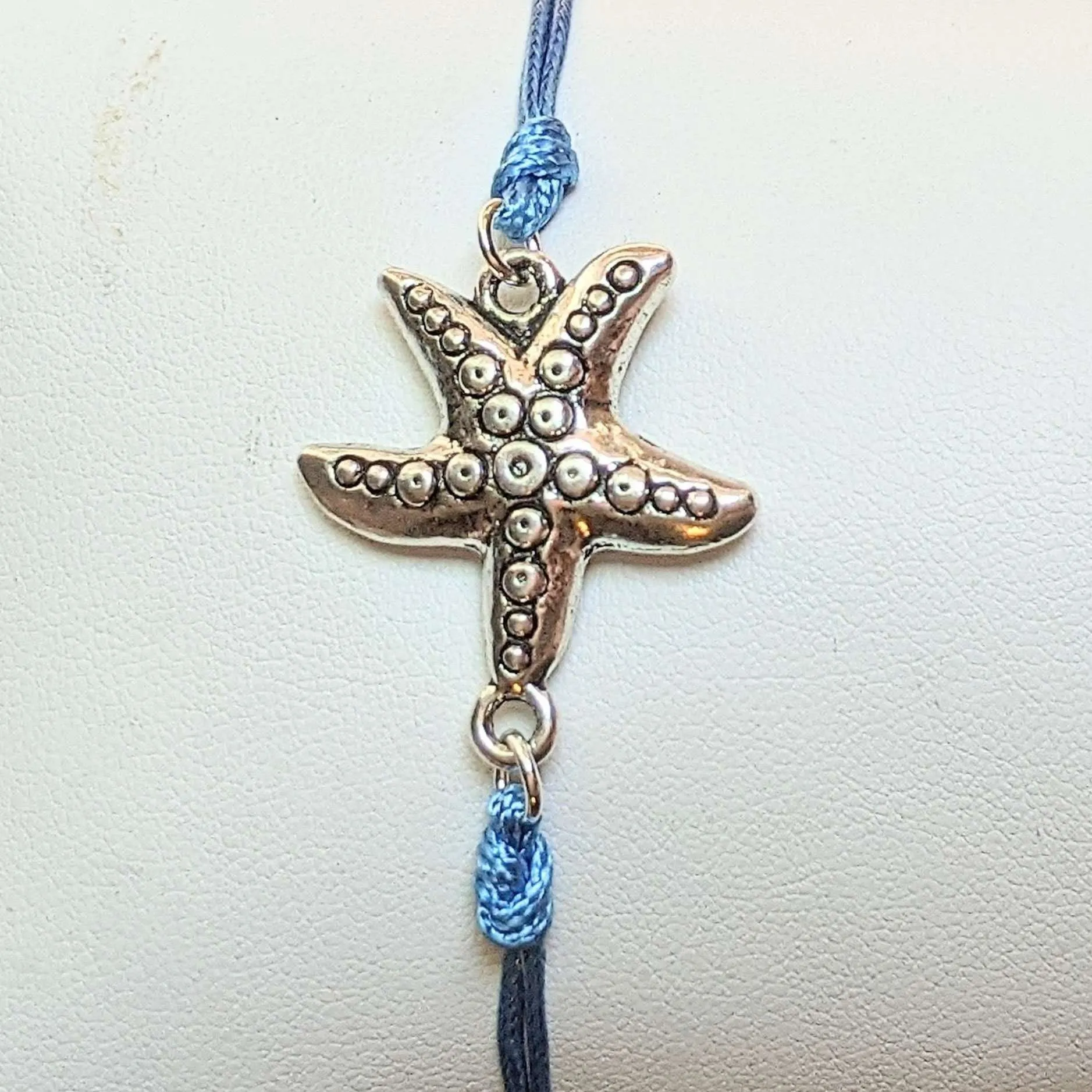 Starfish Waxed Cord surfer Bracelet