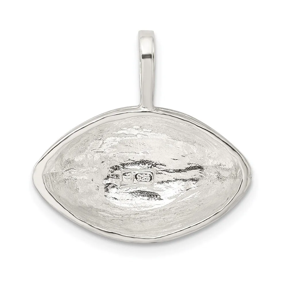 Sterling Silver Football Charm