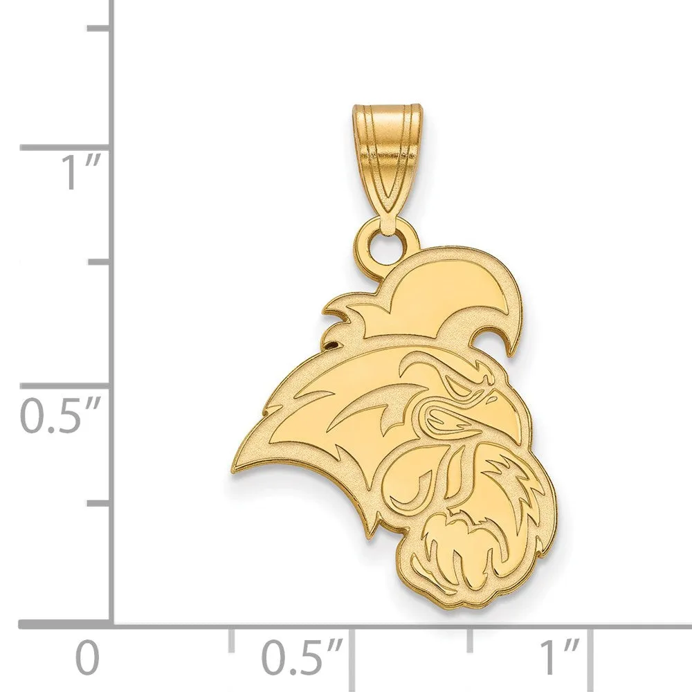 Sterling Silver Gold-plated Coastal Carolina University Chanticleer Large Pendant