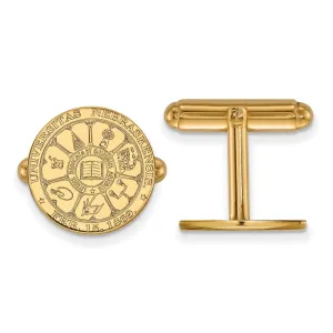 Sterling Silver Gold-plated University of Nebraska Crest Cuff Links