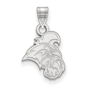 Sterling Silver Rhodium-plated Coastal Carolina University Chanticleer Small Pendant