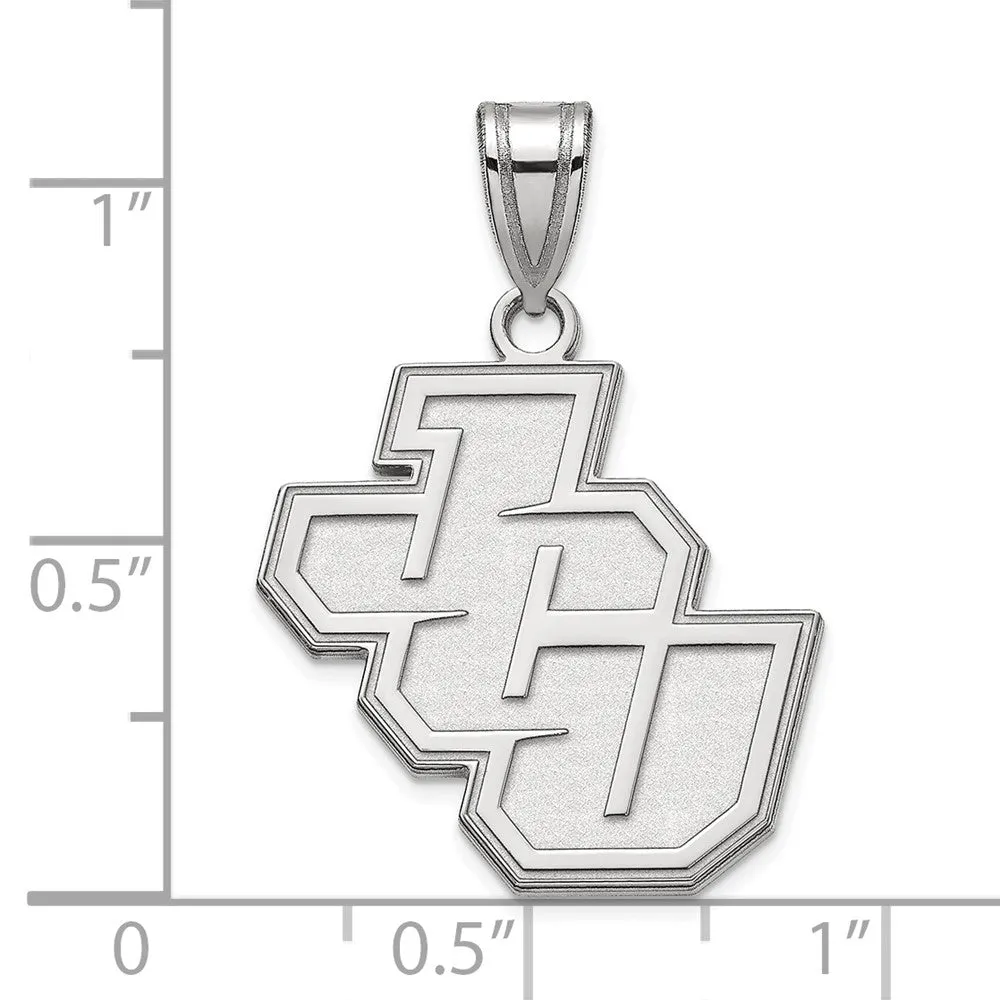 Sterling Silver Rhodium-plated John Carroll University Medium Pendant