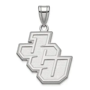 Sterling Silver Rhodium-plated John Carroll University Medium Pendant
