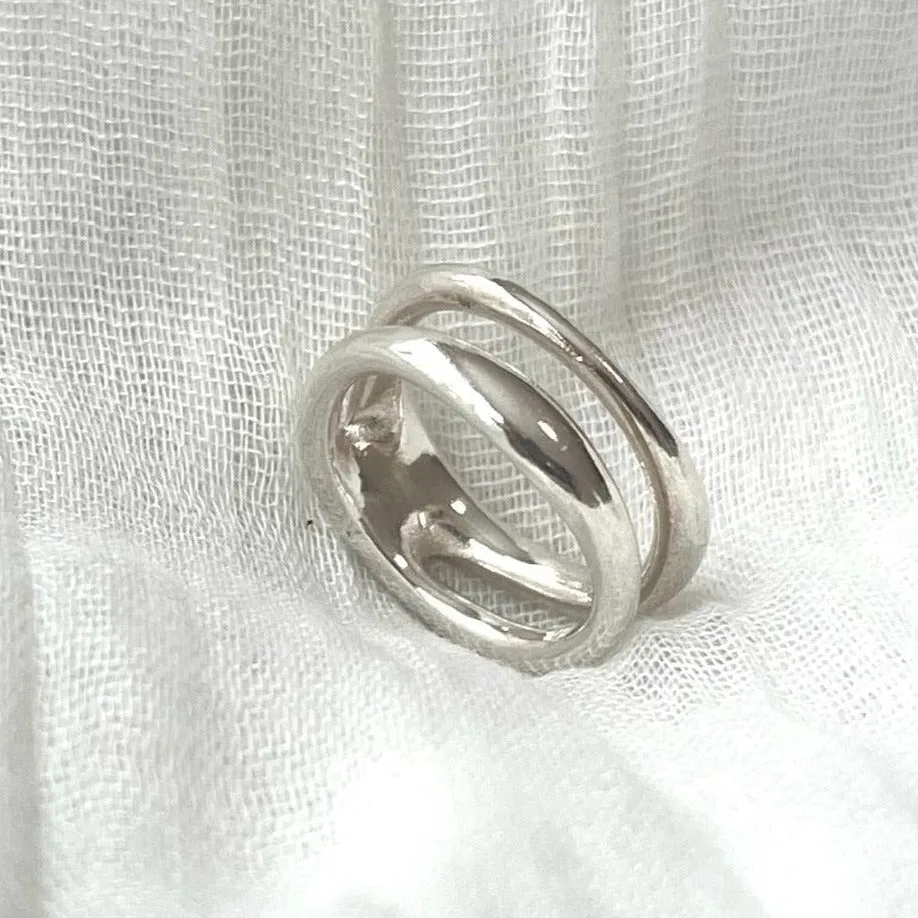 Sterling Silver Ring - Dual-band design