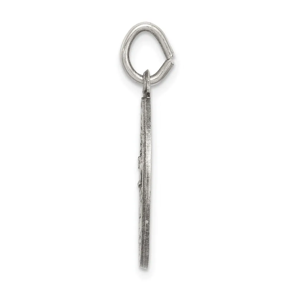 Sterling Silver St. Christopher Baseball Medal