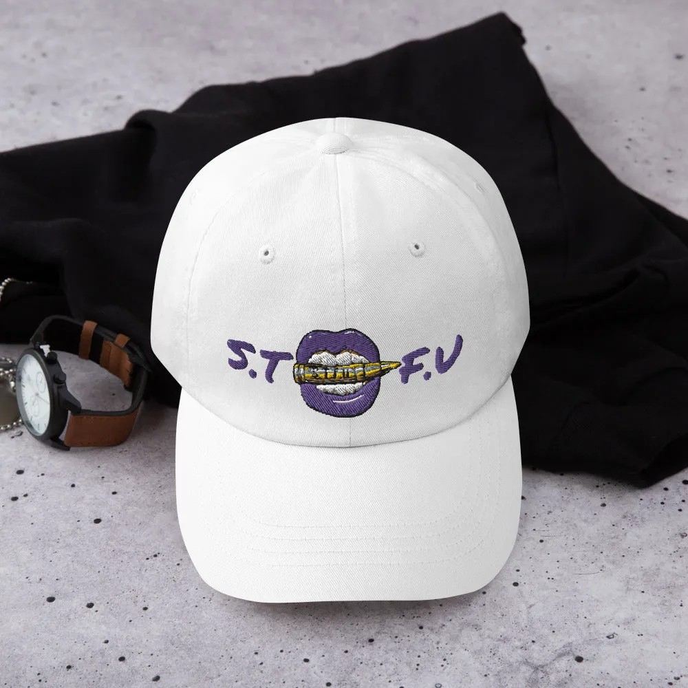 STFU Electric Purple Logo Dad hat