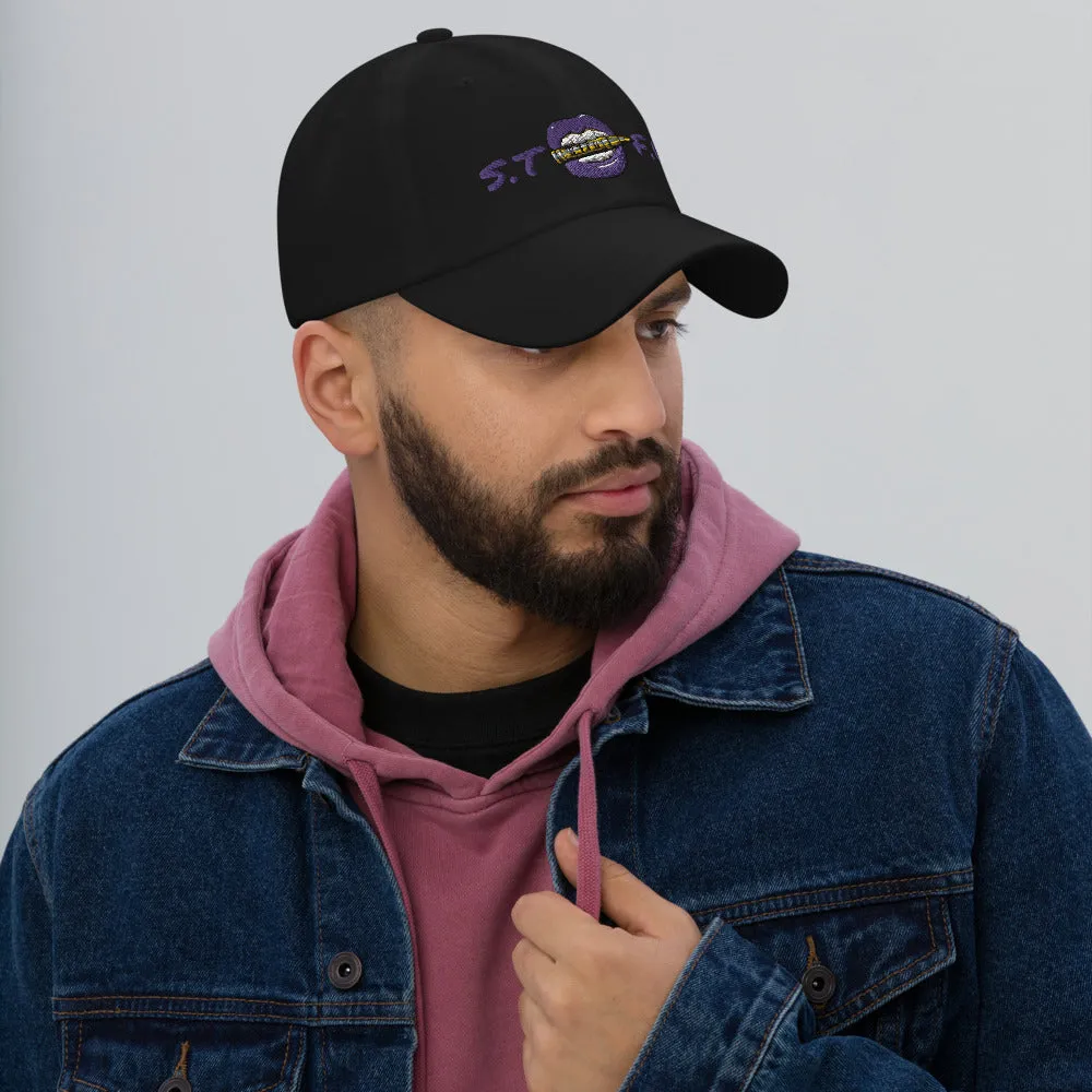 STFU Electric Purple Logo Dad hat