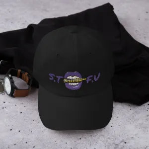 STFU Electric Purple Logo Dad hat