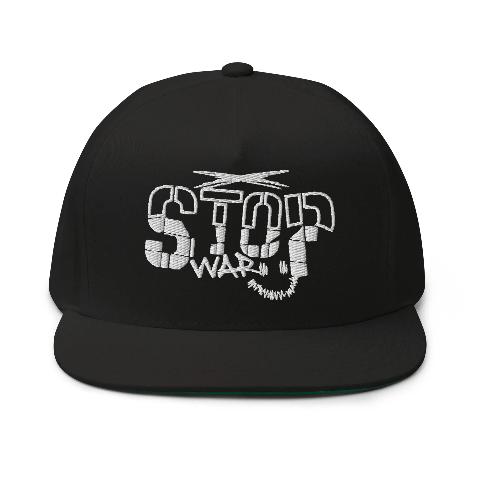 Stop War Flat Bill Cap