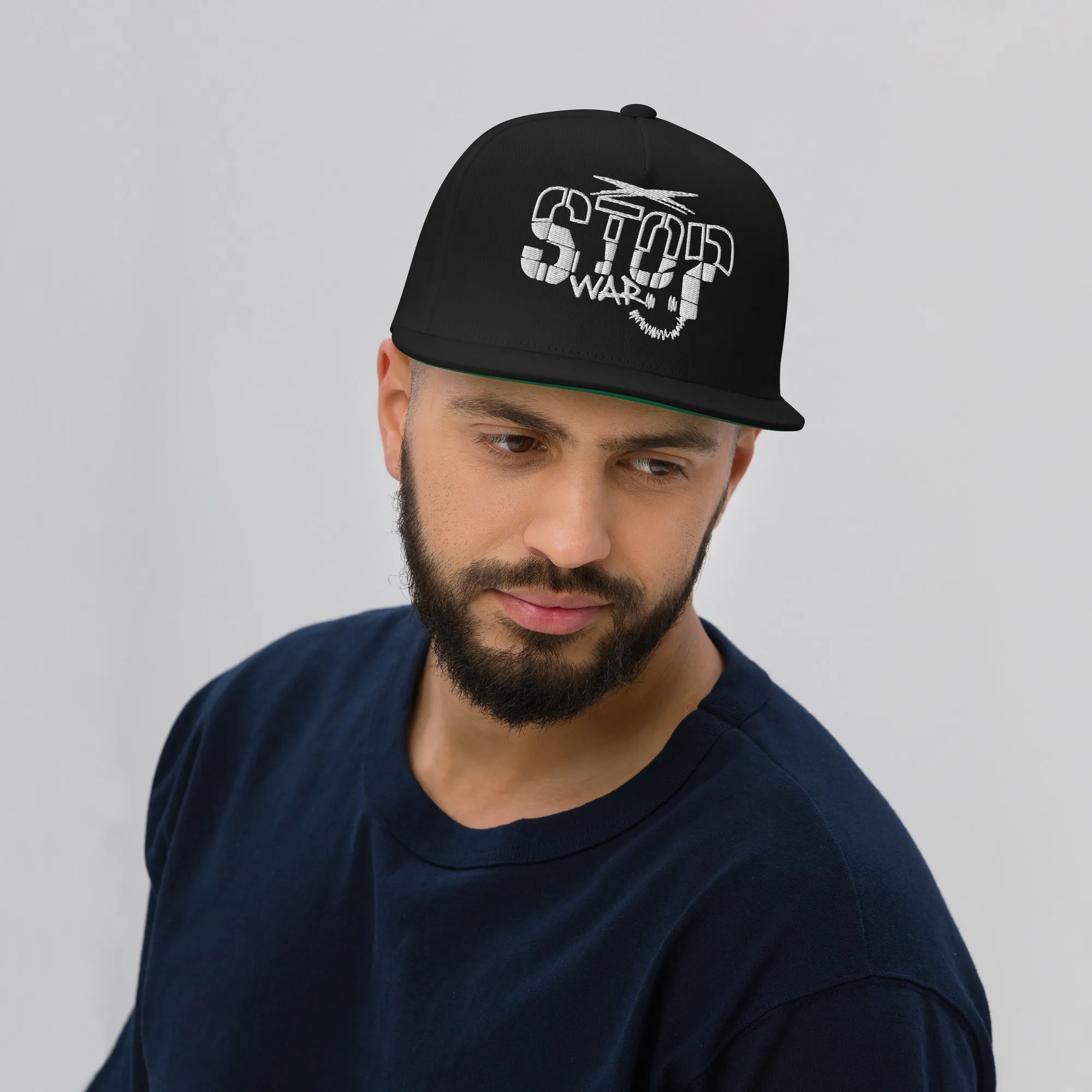 Stop War Flat Bill Cap