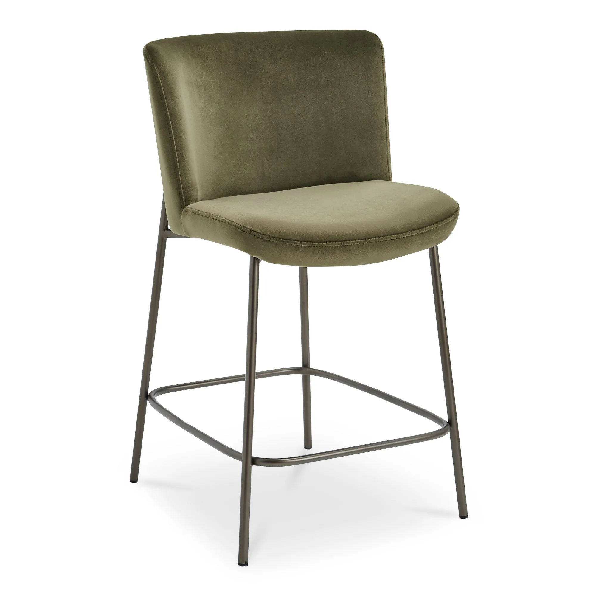 Streamlined Bronze Diner Stool