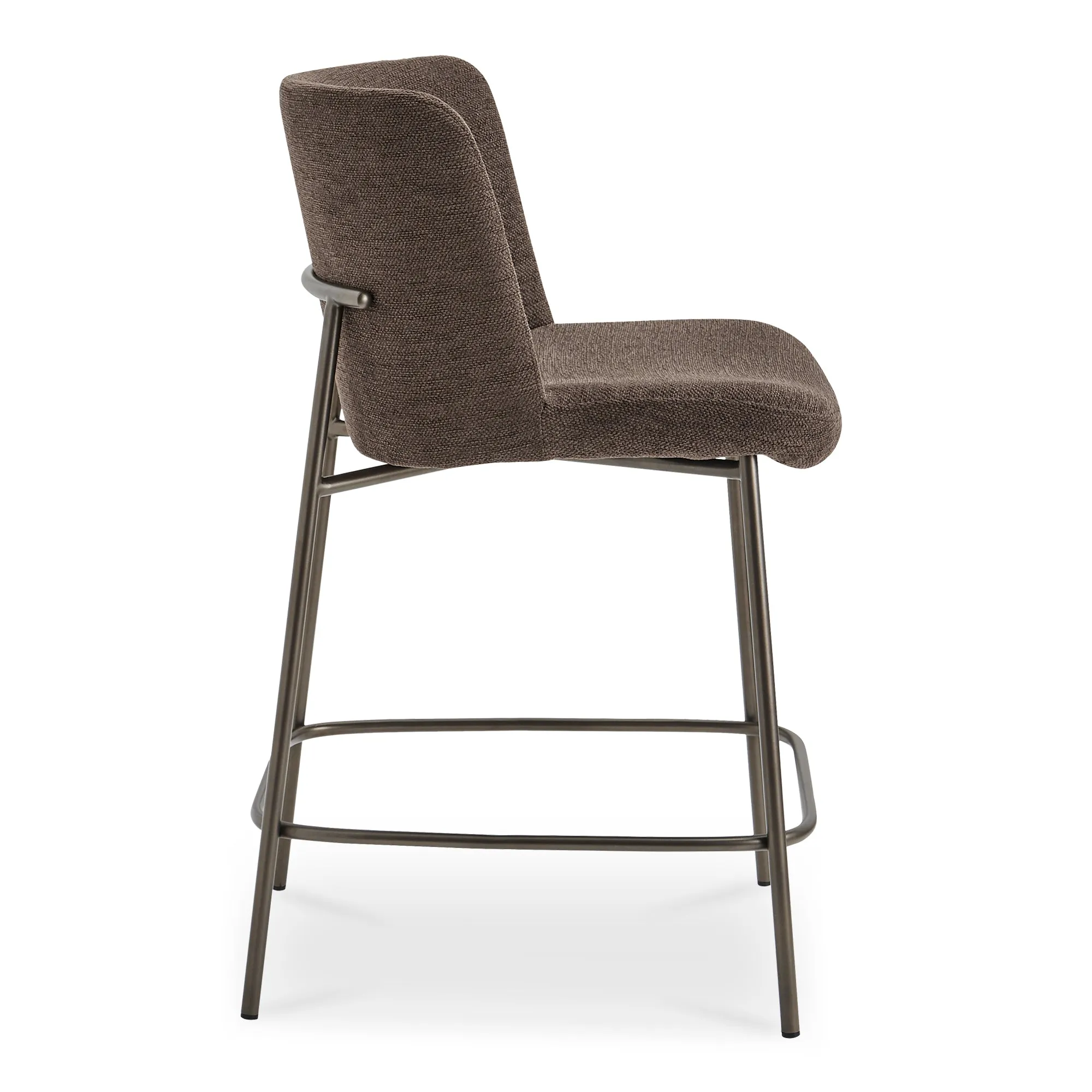 Streamlined Bronze Diner Stool
