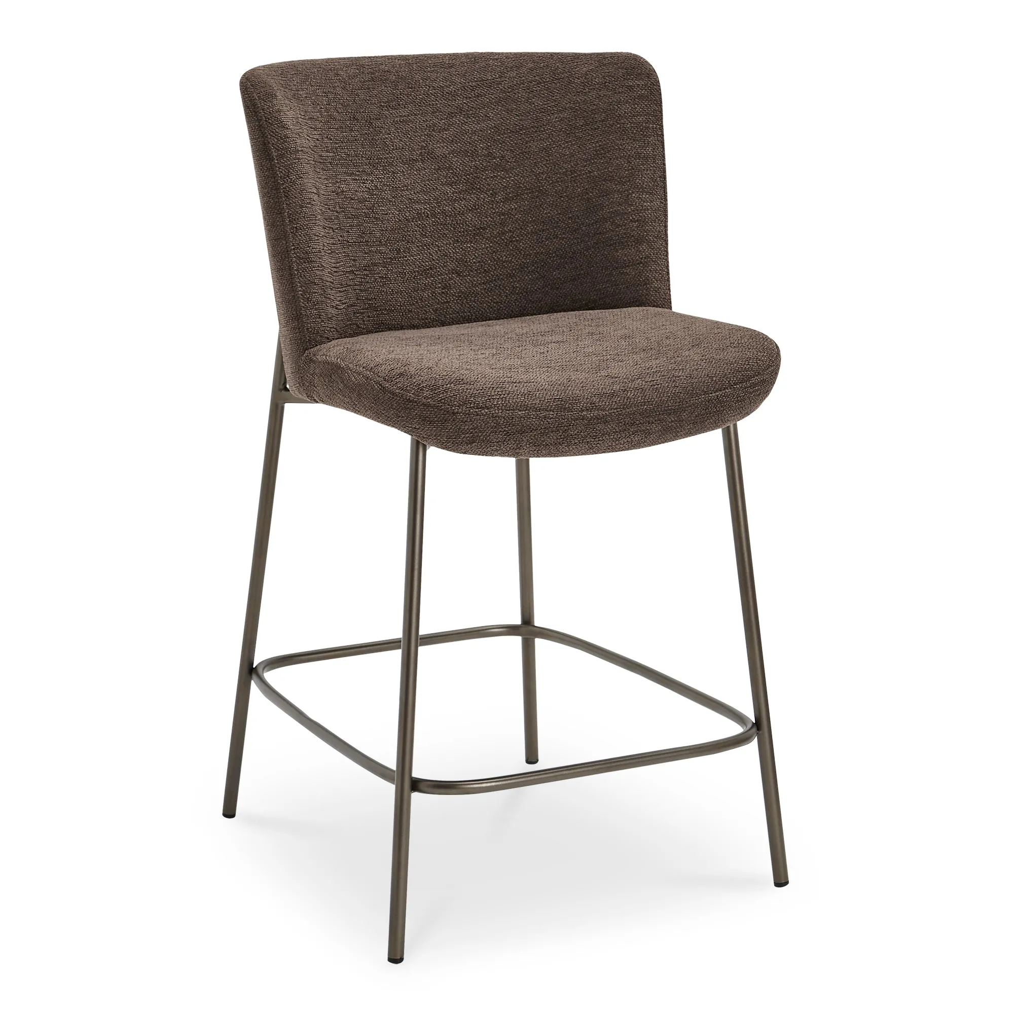 Streamlined Bronze Diner Stool