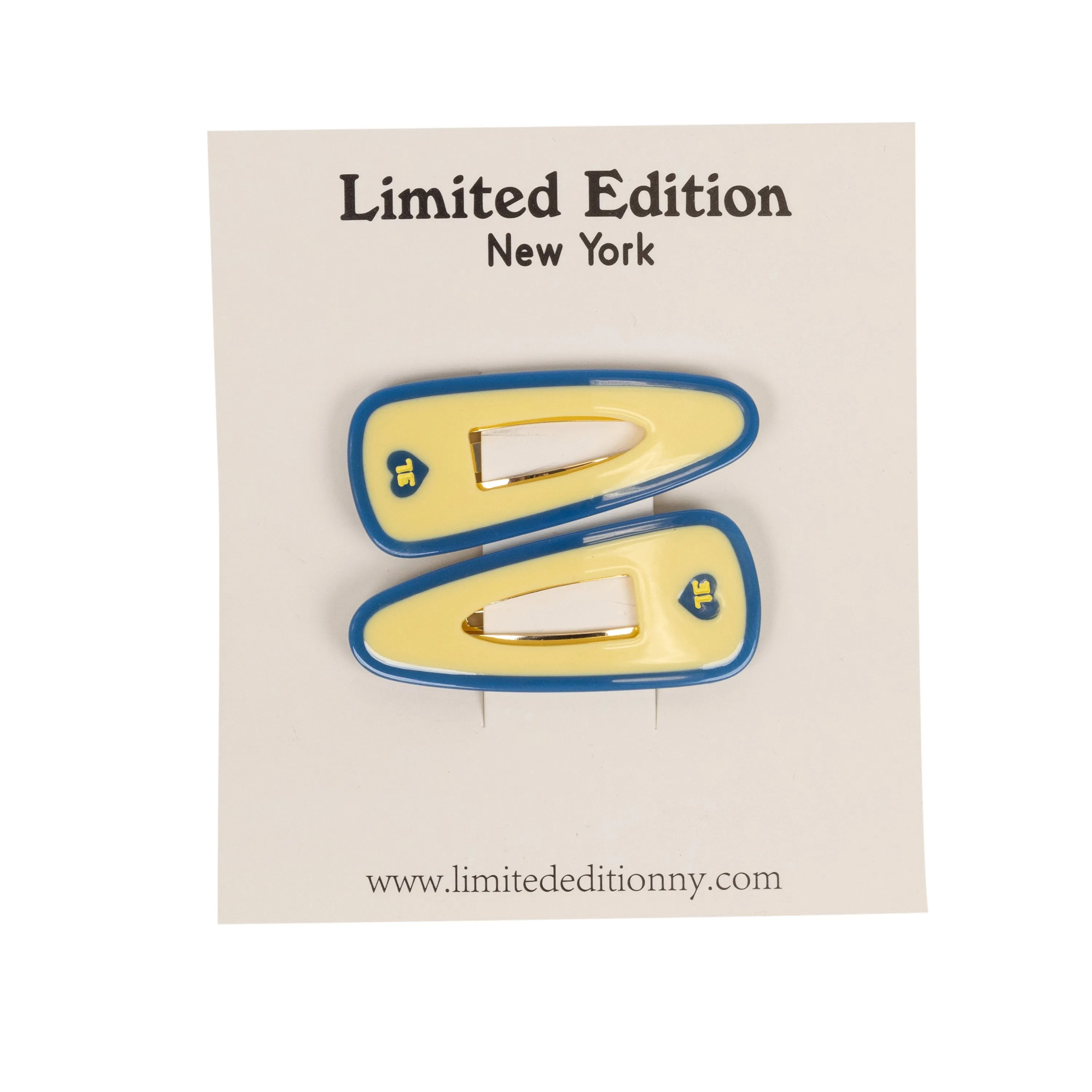 Stripe Acetate Snap  Clip 2 Pack