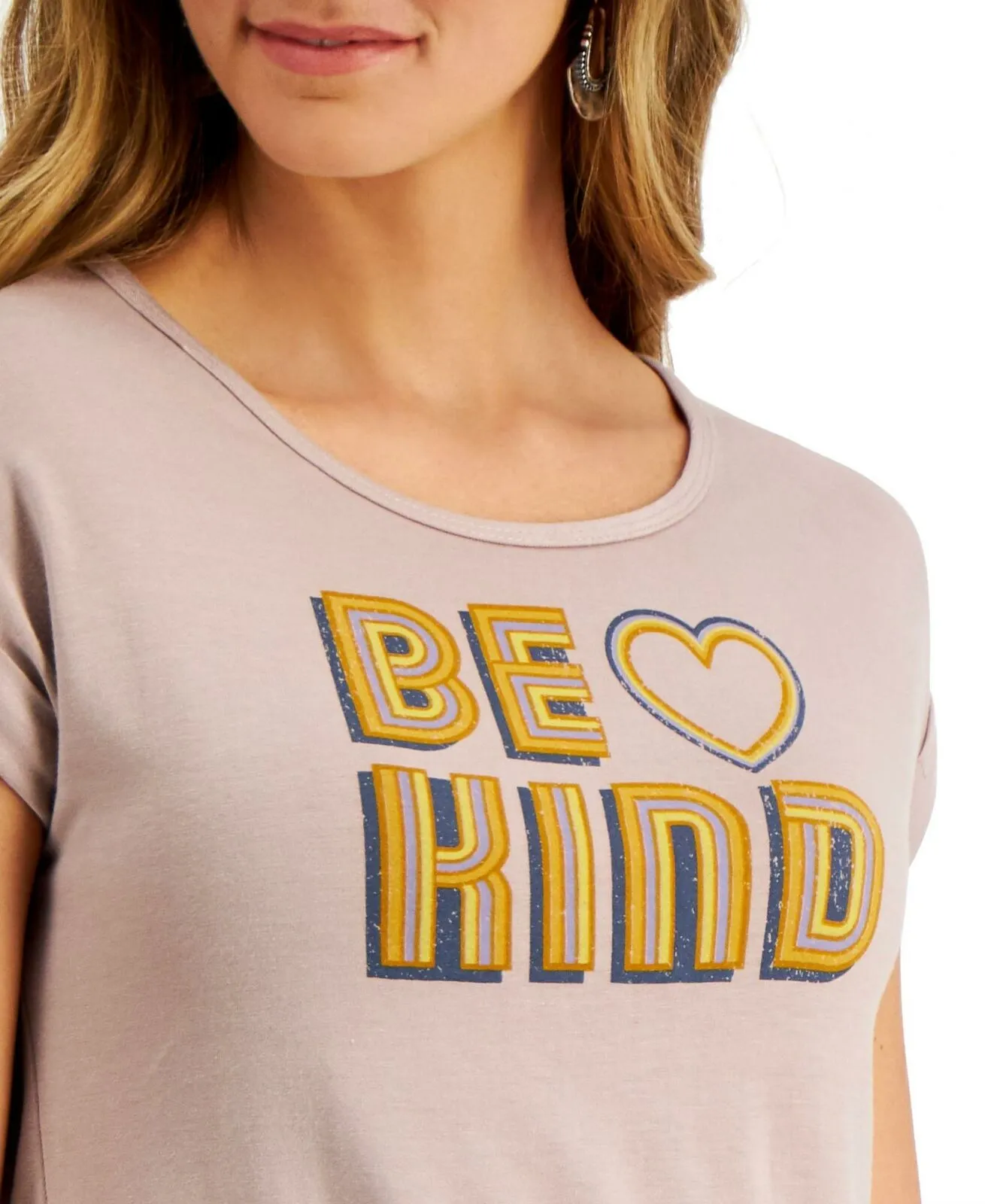 Style & Co. Plus Size Scoop Neck Short Sleeve Graphic T-Shirt