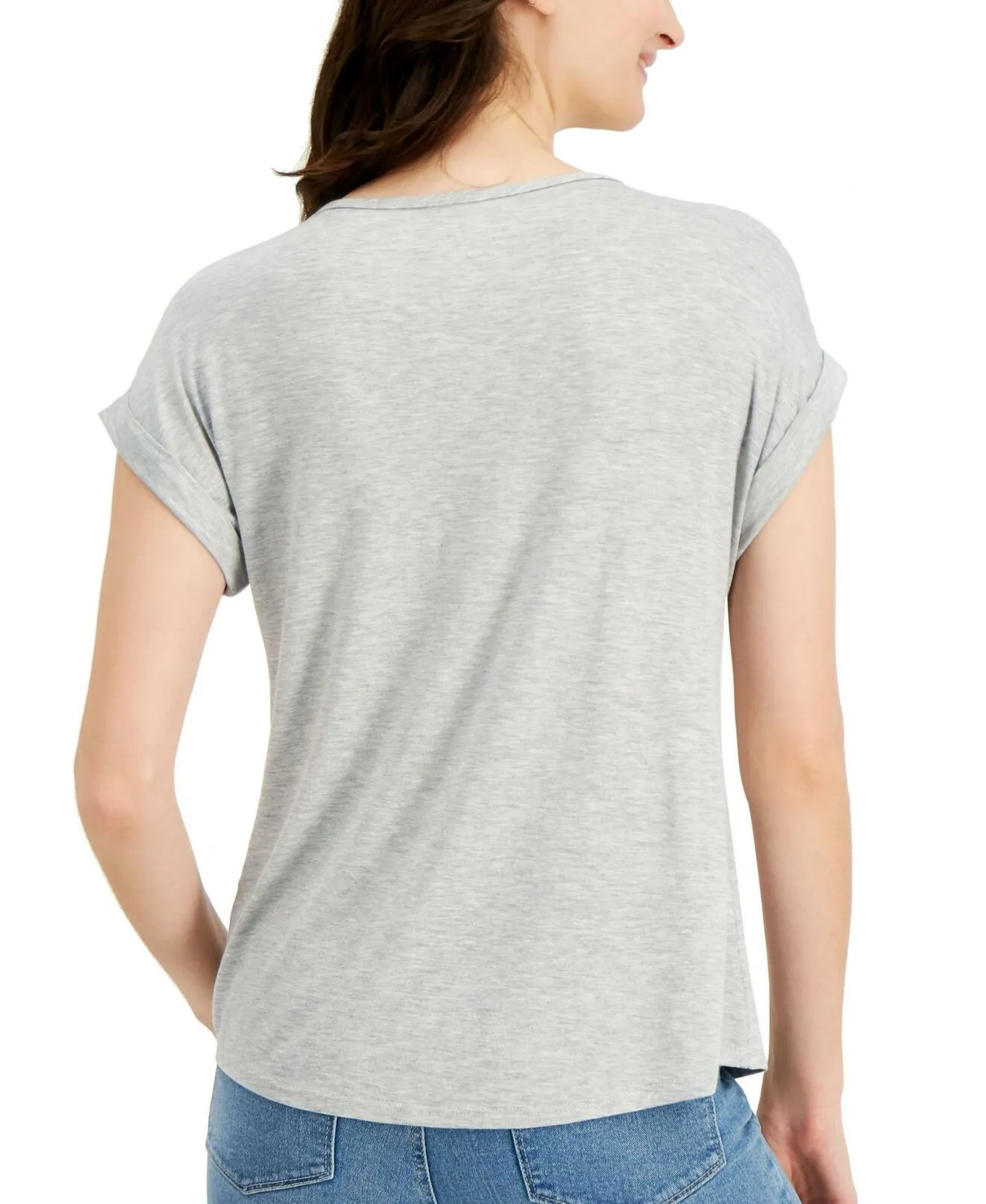 Style & Co. Plus Size Scoop Neck Short Sleeve Graphic T-Shirt