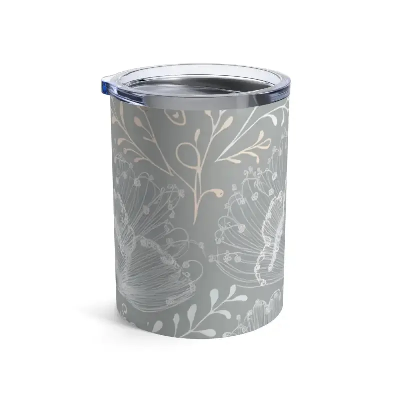 Stylish 10oz Tumbler with Delicate Flower Design