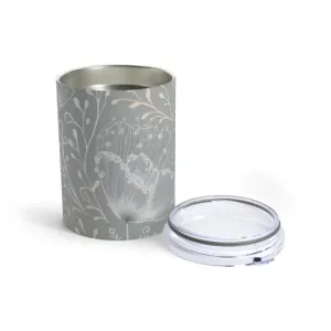 Stylish 10oz Tumbler with Delicate Flower Design