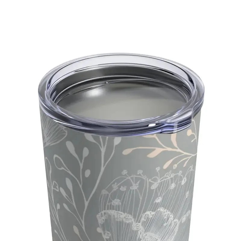 Stylish 10oz Tumbler with Delicate Flower Design