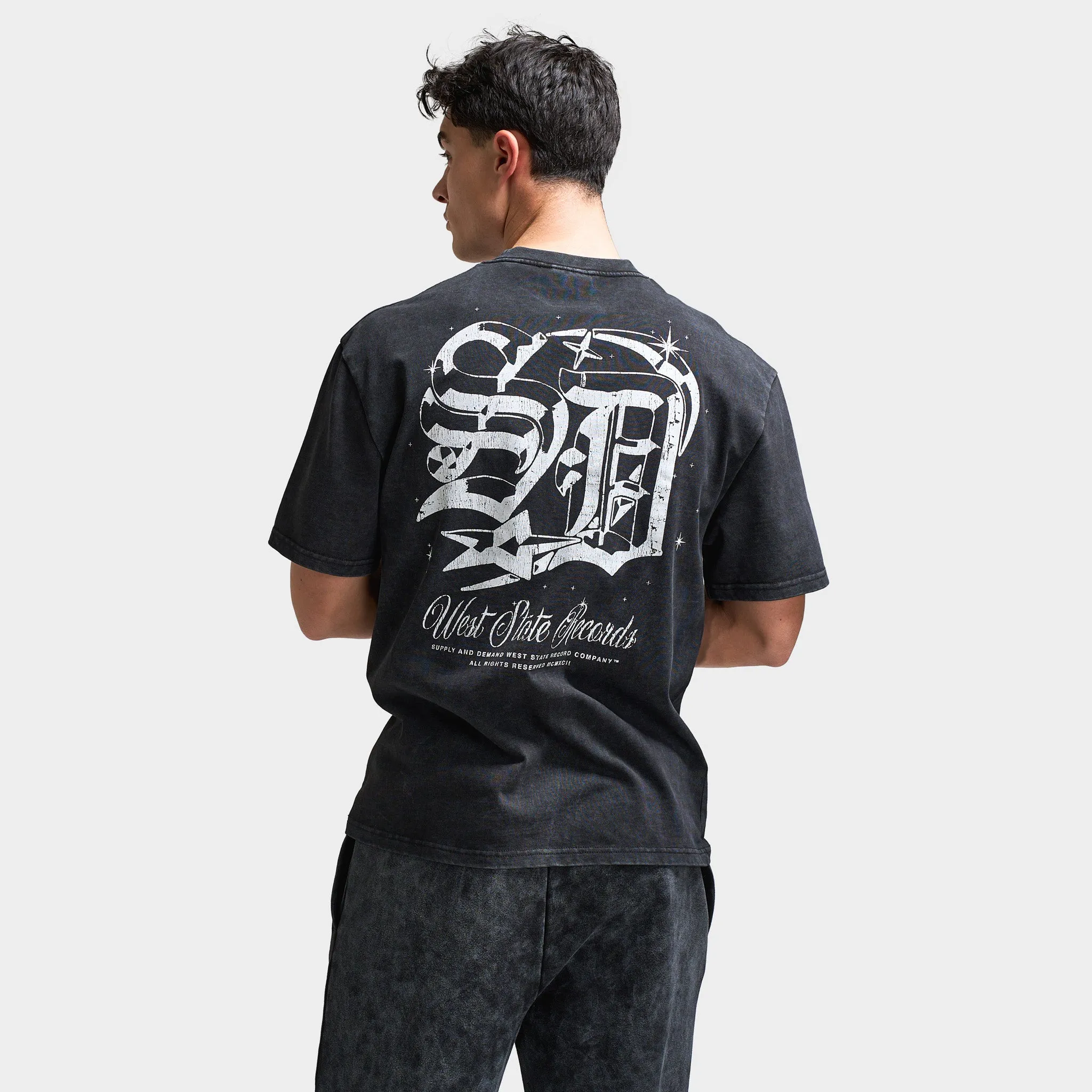 Supply & Demand Finley Graphic T-Shirt / Washed Black