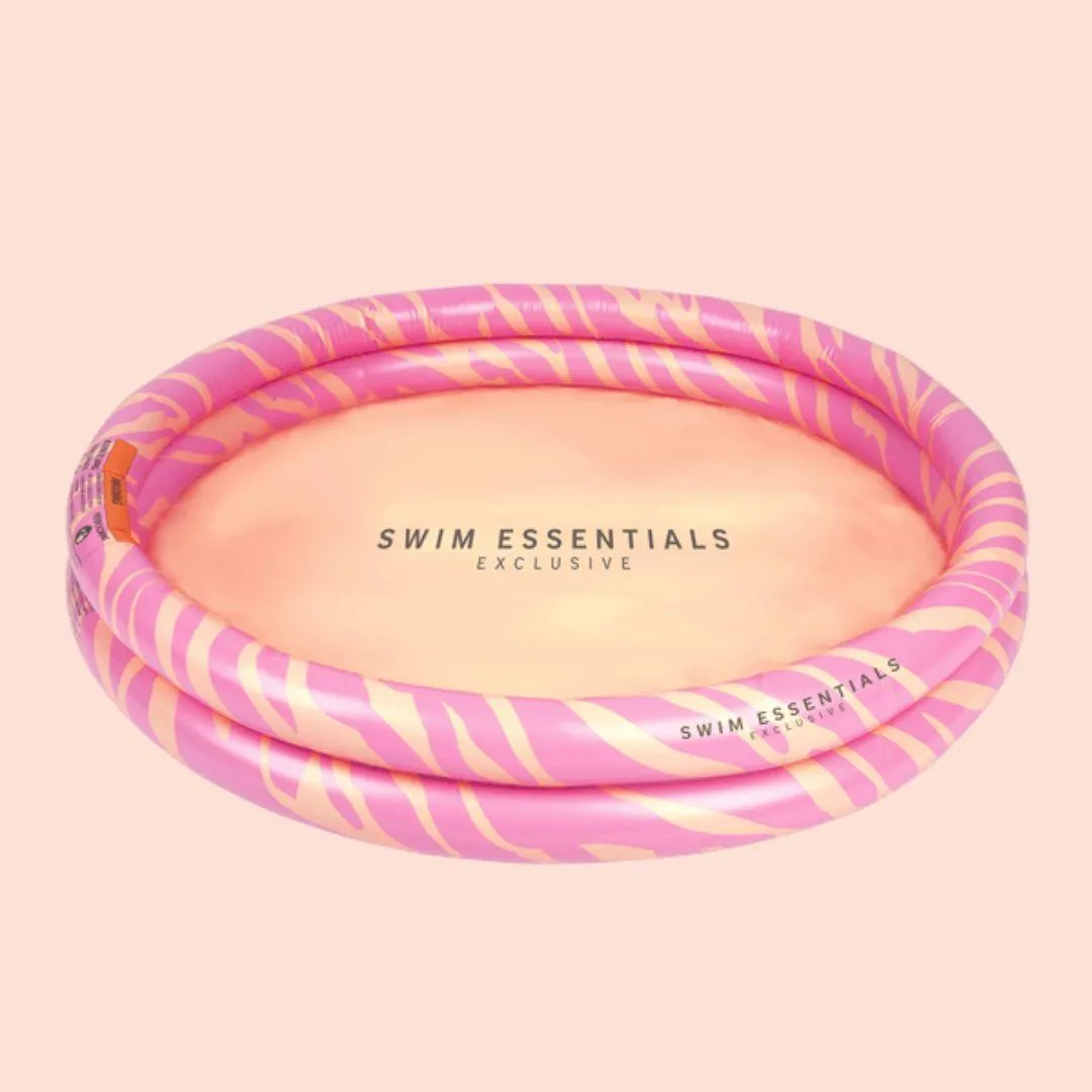 Swim Essentials Inflatable Pink Zebra Paddling Pool