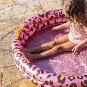 Swim Essentials Inflatable Rose Gold Leopard Paddling Pool - 100cm