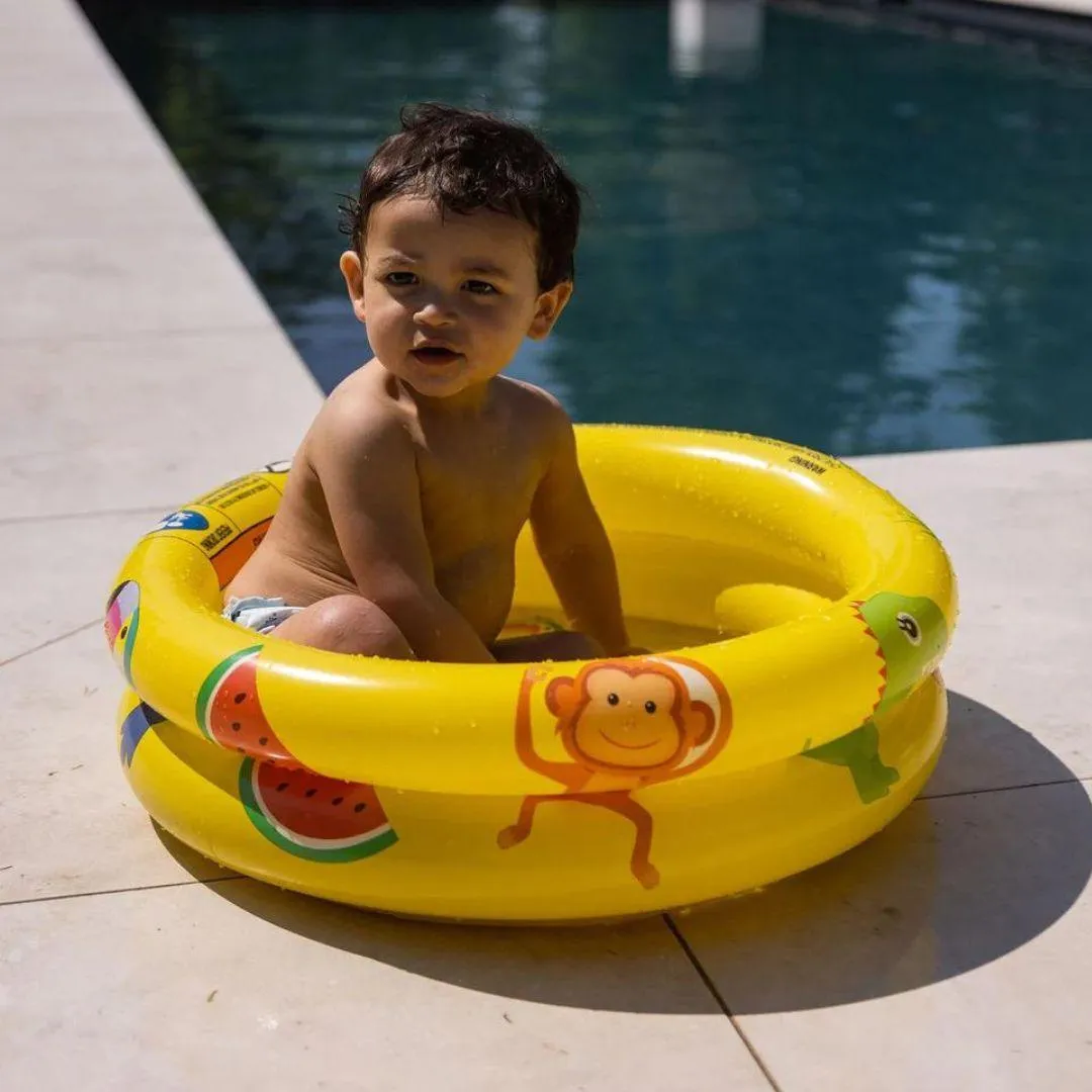 Swim Essentials Inflatable Yellow Baby Pool - 60cm
