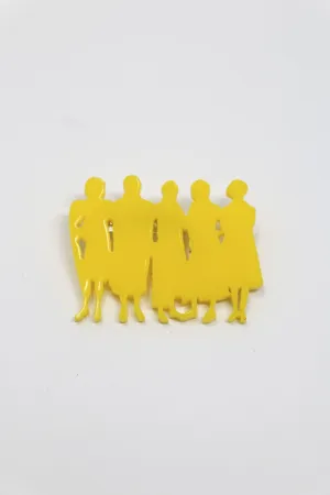 Takara Short Yellow Gathering Brooch