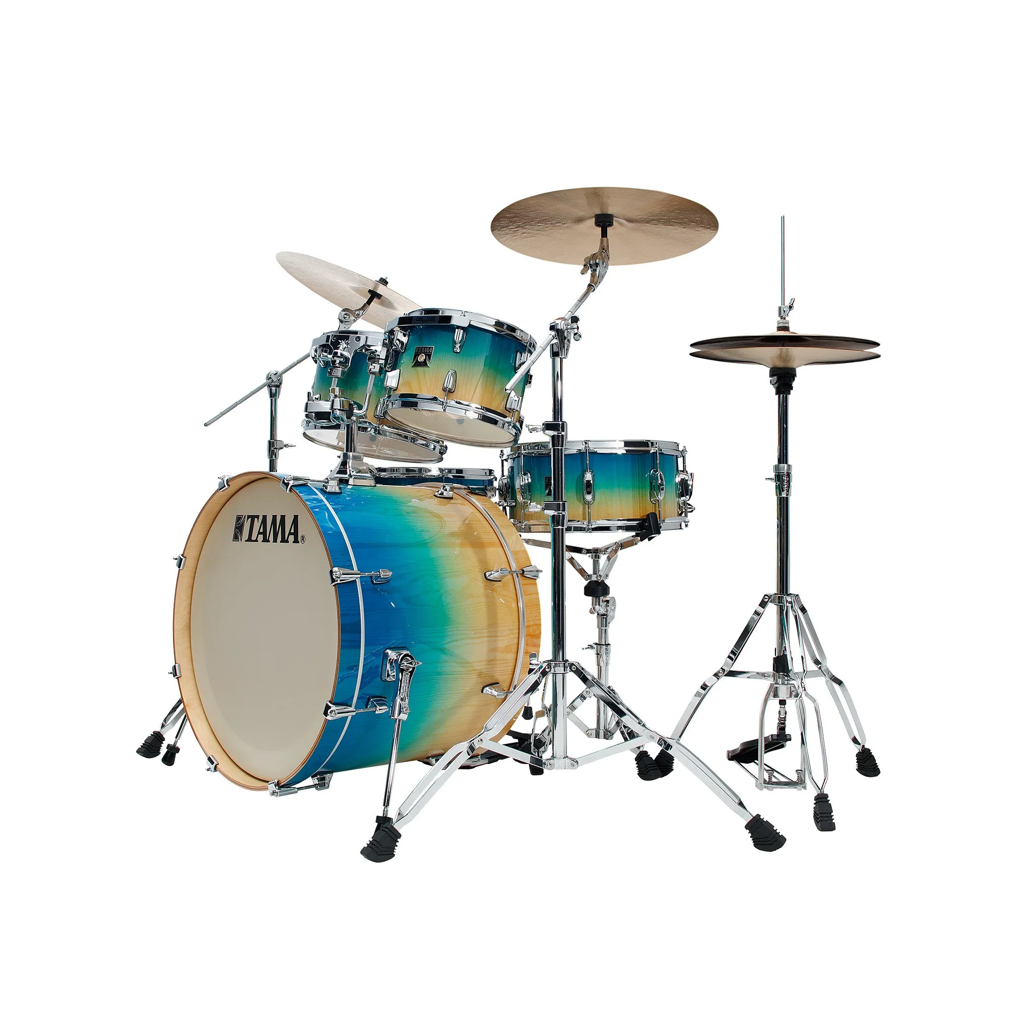 TAMA CL52KRS-PCLP Superstar Classic Maple 5-Piece Drum Shell Kit, Caribbean Lacebark Pine Fade