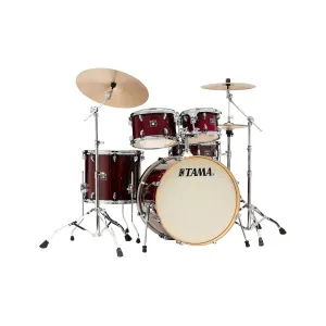 TAMA CL52KRSP-GGP Superstar Classic Exotix 5-Piece Drum Shell Kit, Gloss Garnet Lacebark Pine
