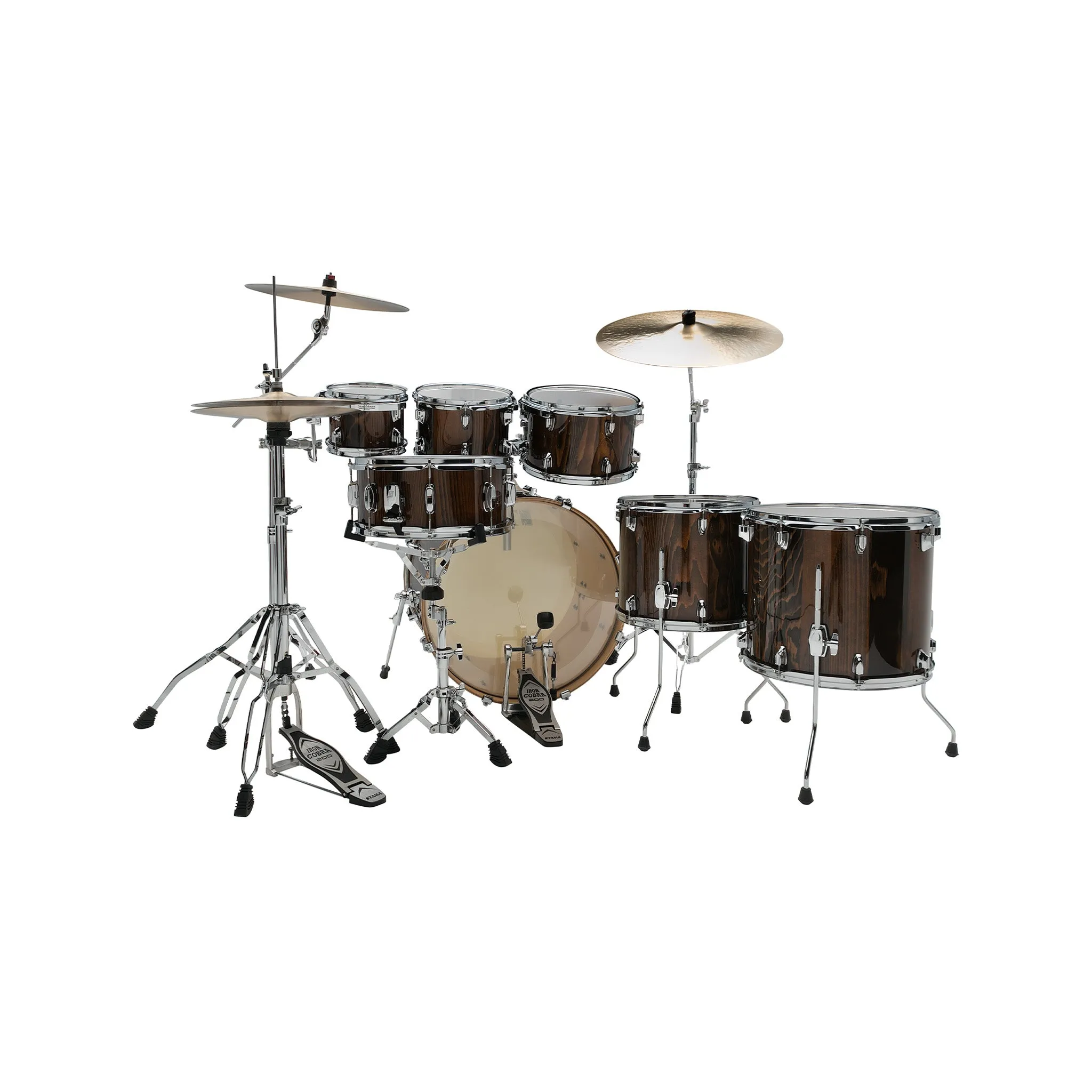 TAMA CL72RSP-GJP Superstar Classic Maple 7-Piece Drum Shell Kit, Gloss Java Lacebark Pine