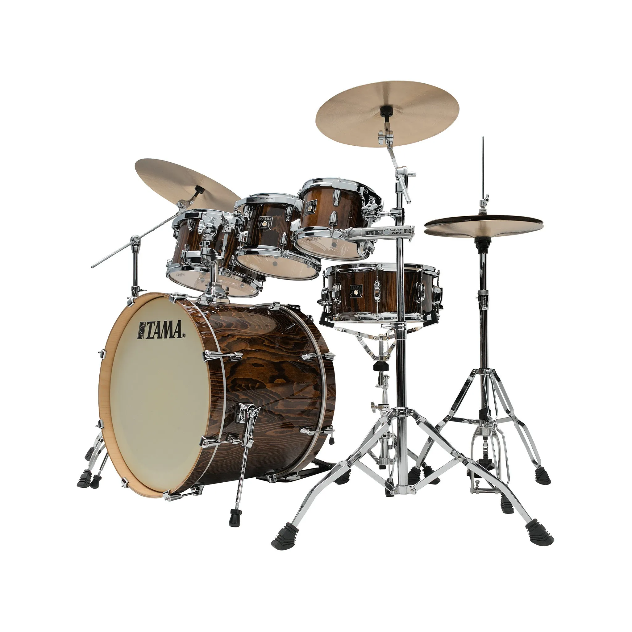 TAMA CL72RSP-GJP Superstar Classic Maple 7-Piece Drum Shell Kit, Gloss Java Lacebark Pine