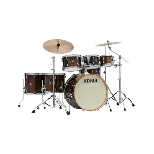 TAMA CL72RSP-GJP Superstar Classic Maple 7-Piece Drum Shell Kit, Gloss Java Lacebark Pine