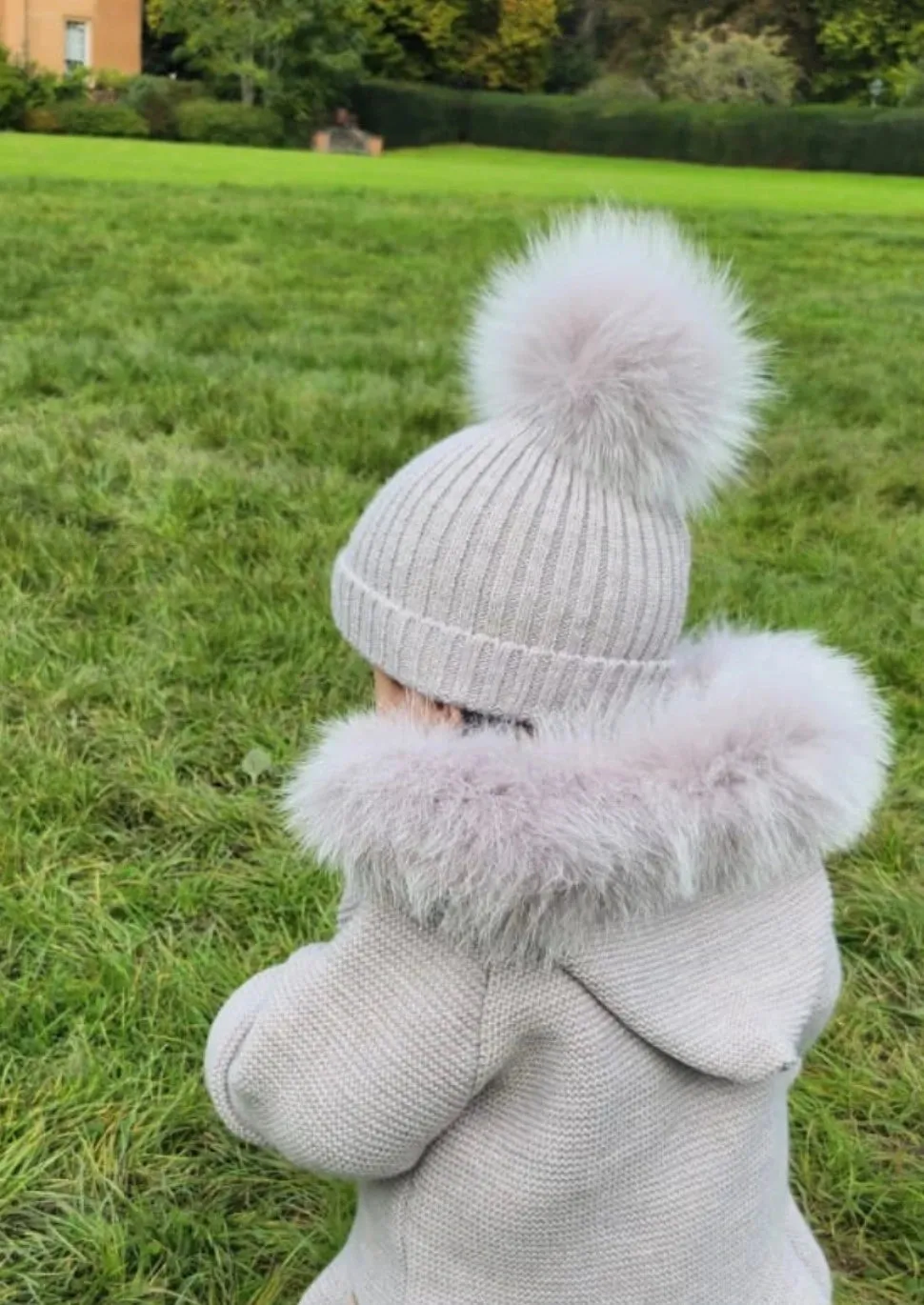Taupe Single Pom Hat