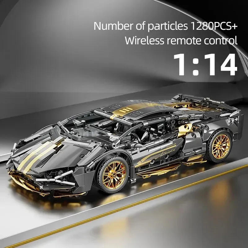 Technical Racing Sports Car Model 1280PCS Building Blocks City Mechanical Speed Vehicle Supercar  Brick Puzzle Toys Kid Adult Gift