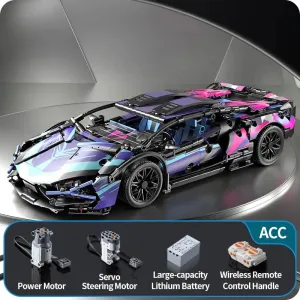 Technical Racing Sports Car Model 1280PCS Building Blocks City Mechanical Speed Vehicle Supercar  Brick Puzzle Toys Kid Adult Gift