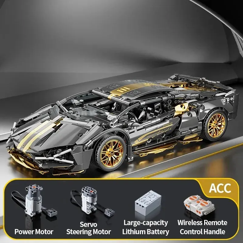 Technical Racing Sports Car Model 1280PCS Building Blocks City Mechanical Speed Vehicle Supercar  Brick Puzzle Toys Kid Adult Gift