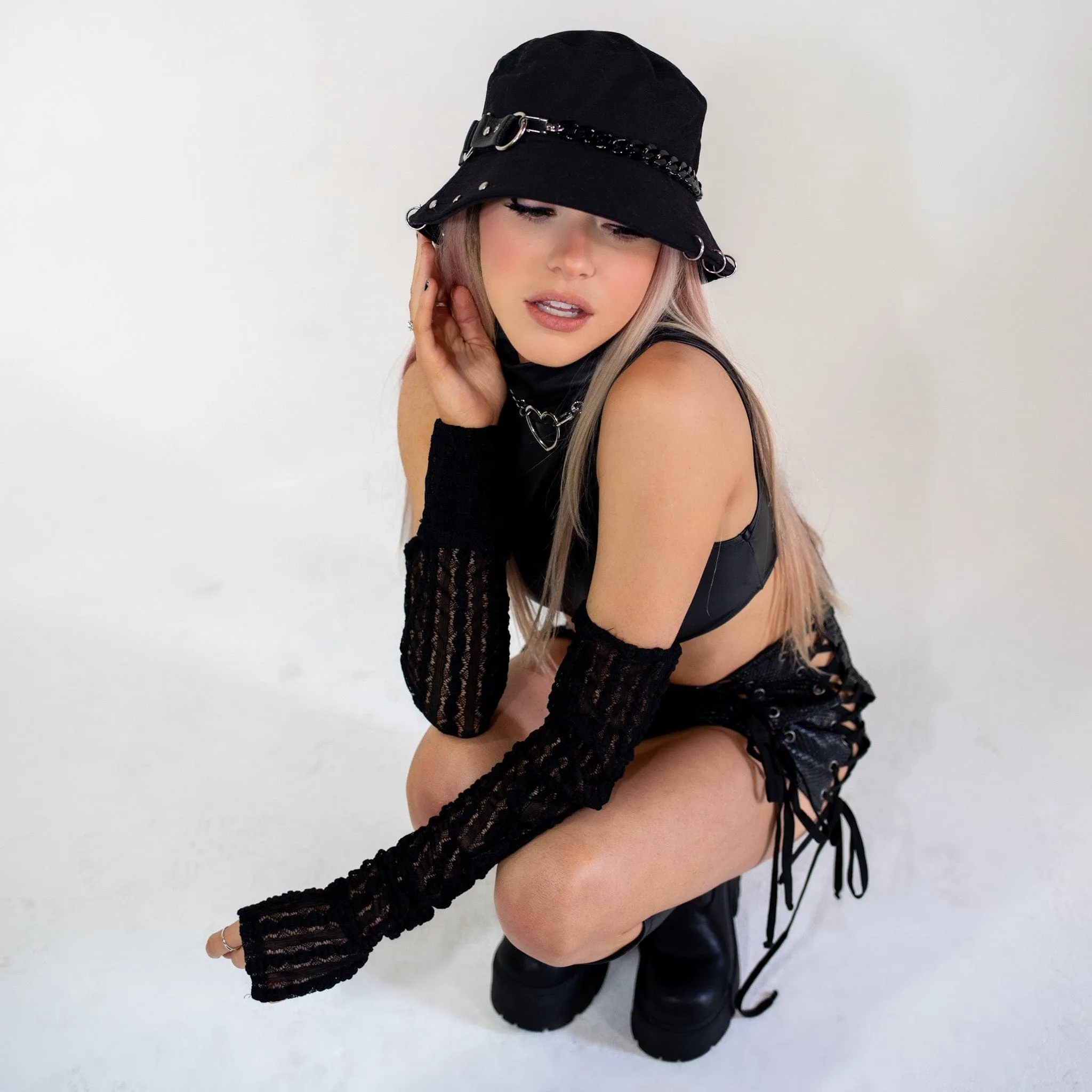 Techno Black Acrylic Bucket