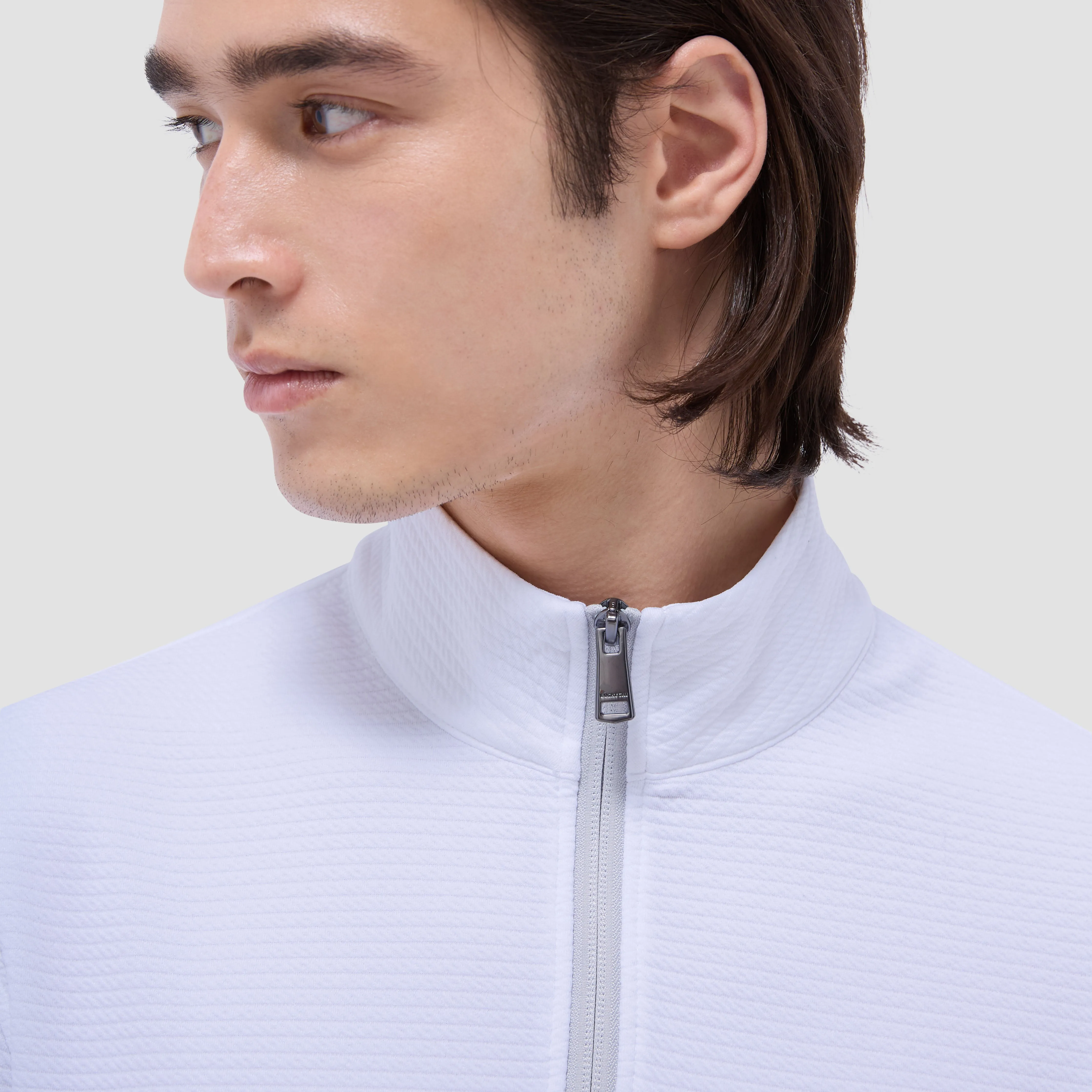 Textured Performance Quarter-Zip Pullover