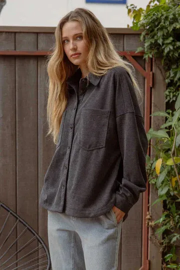 The Hannah Oversized Ribbed Shacket