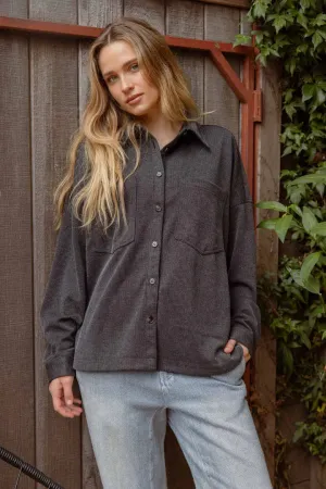 The Hannah Oversized Ribbed Shacket