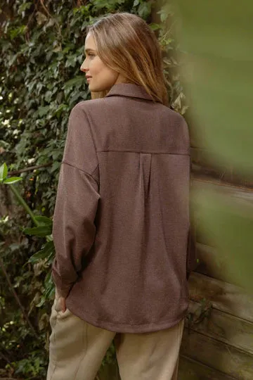 The Hannah Oversized Ribbed Shacket