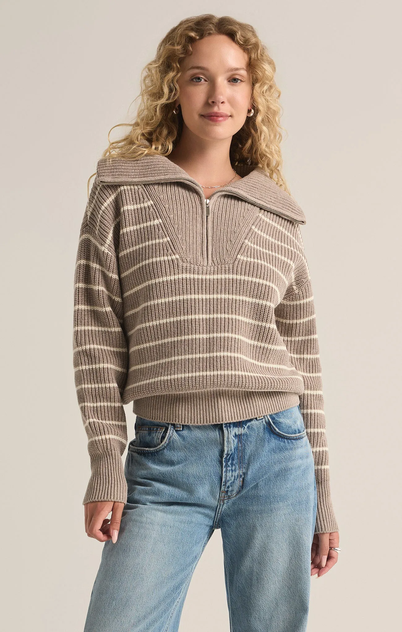 The Villa Half Zip Sweater