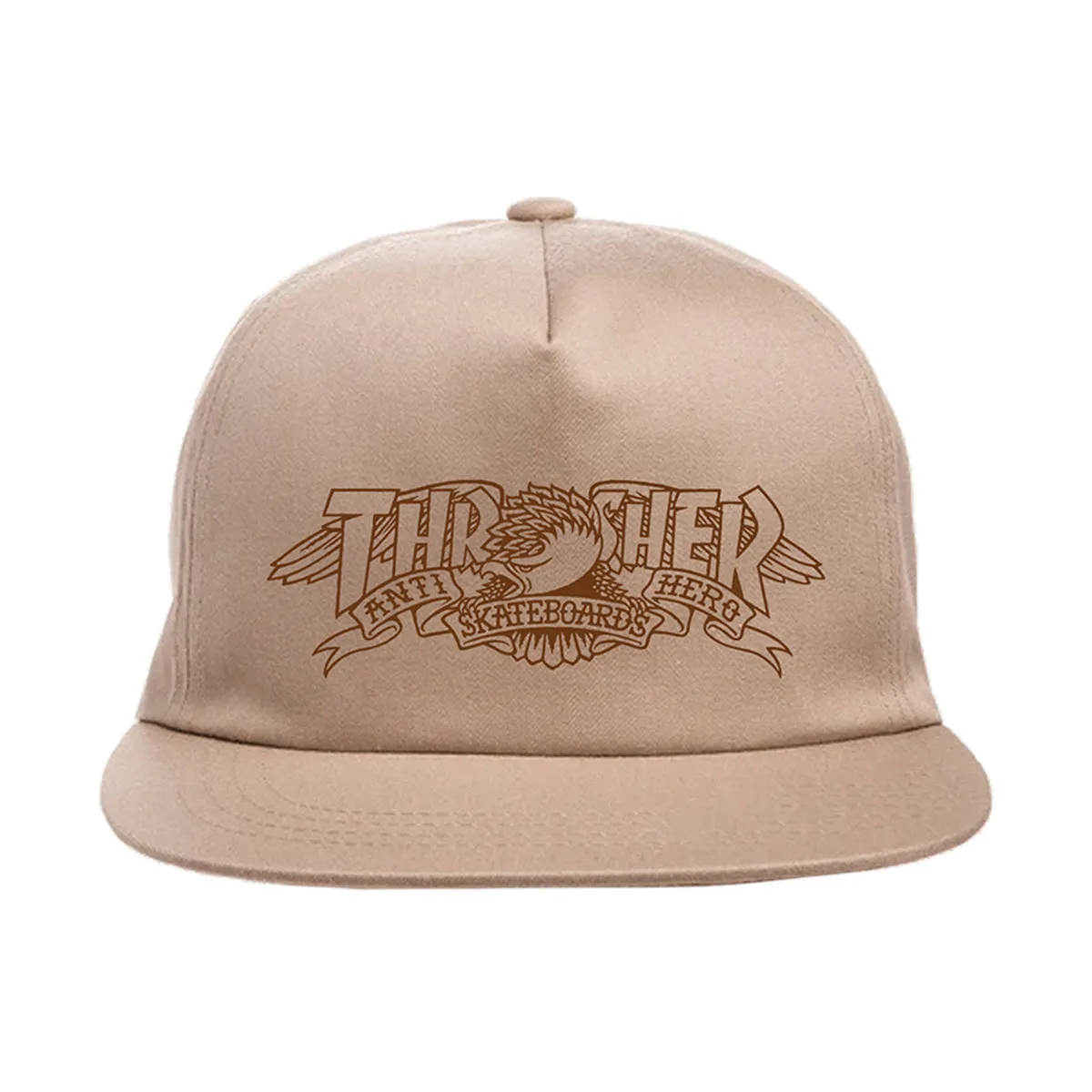 Thrasher - Anti Hero Mag Banner Snapback Khaki