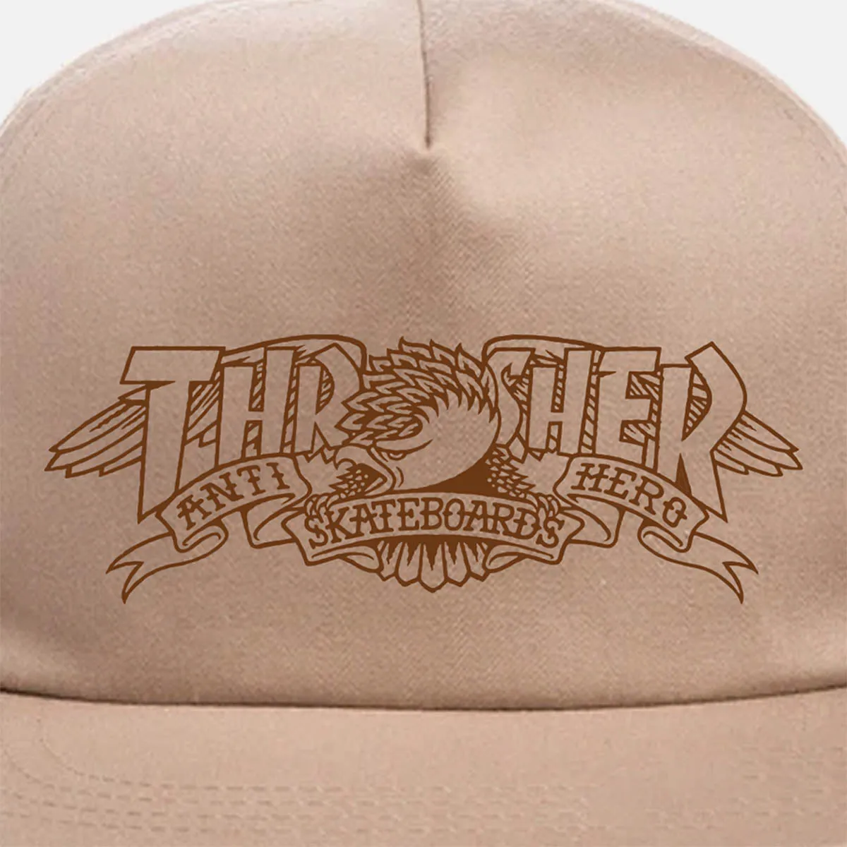 Thrasher - Anti Hero Mag Banner Snapback Khaki
