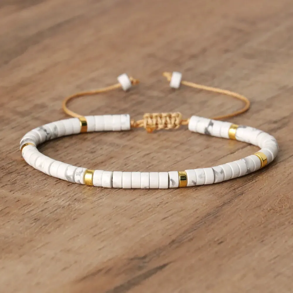 Tiger Eye Amethyst Delicate Dainty Bracelet
