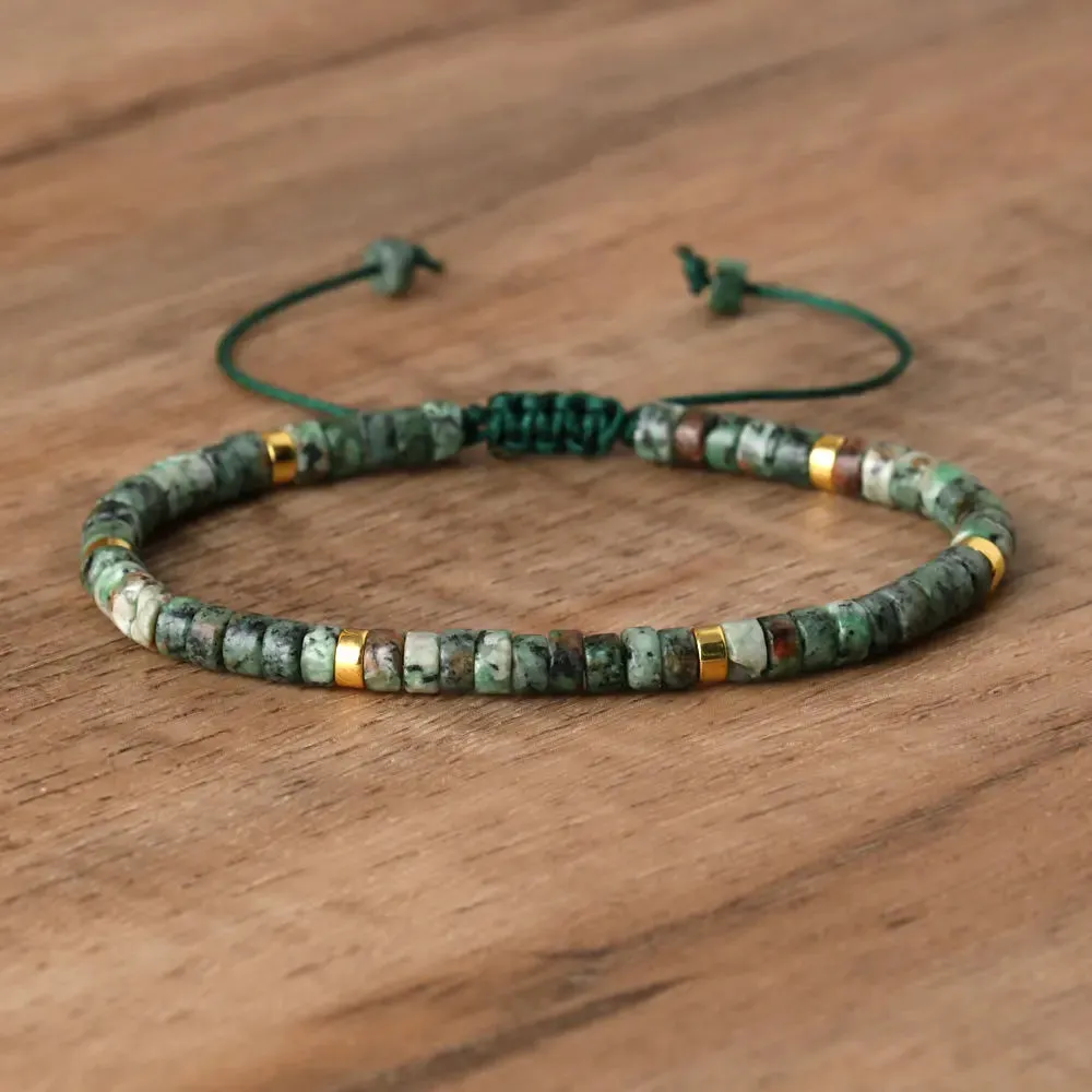 Tiger Eye Amethyst Delicate Dainty Bracelet