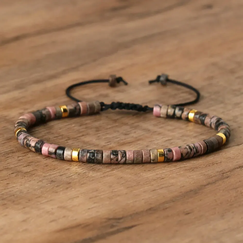 Tiger Eye Amethyst Delicate Dainty Bracelet