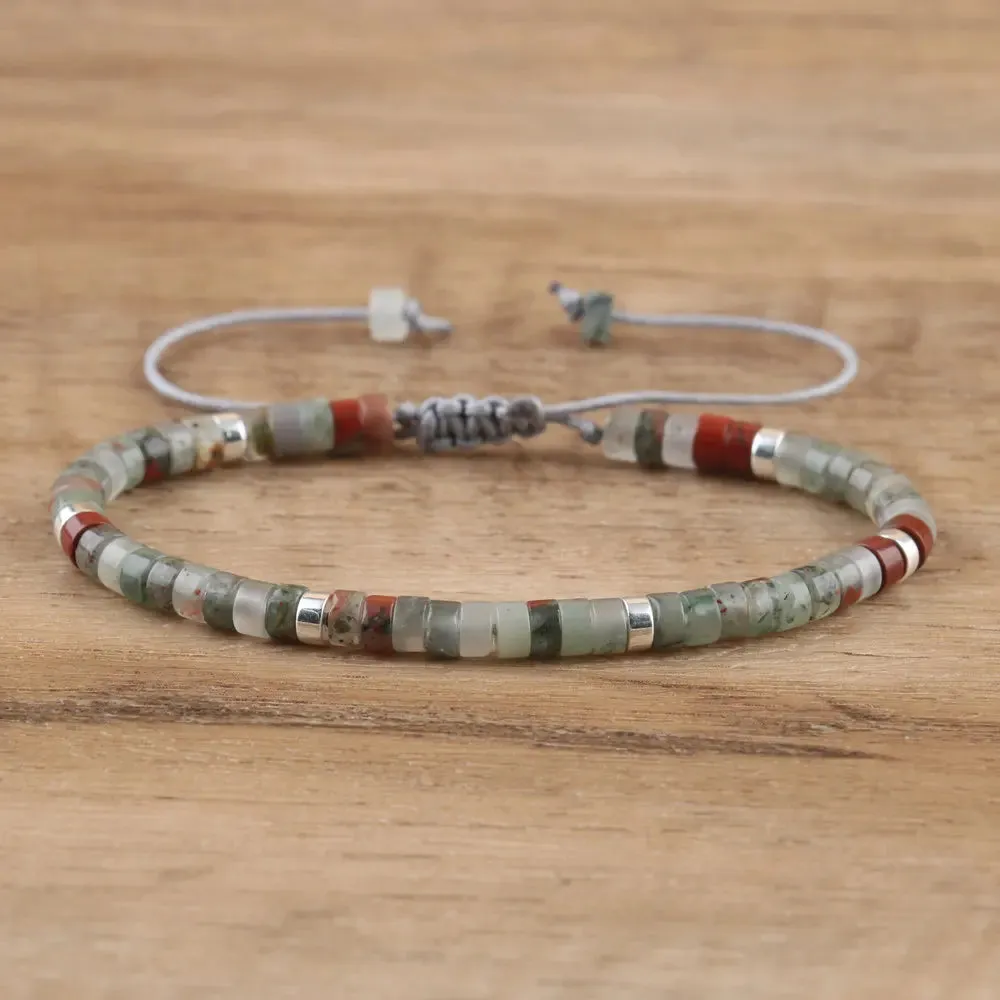 Tiger Eye Amethyst Delicate Dainty Bracelet