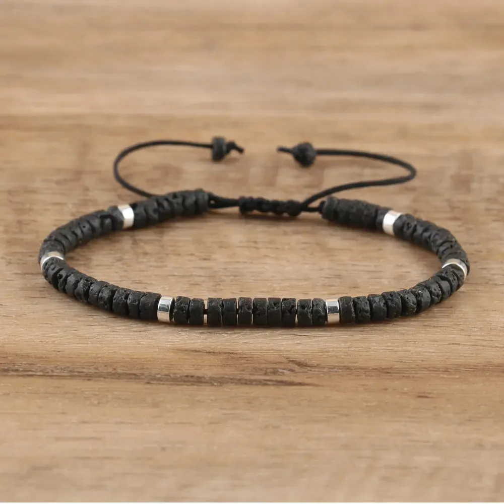 Tiger Eye Amethyst Delicate Dainty Bracelet